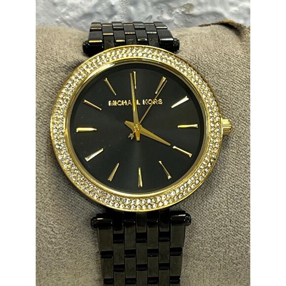 Michael Kors Darci Black Dial Black Steel Strap Watch for Women - MK3322 main image 7
